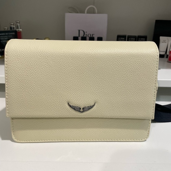 NWT Zadig & Voltaire Lolita Crossbody Bag in Cream Color - Picture 4 of 12